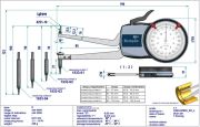 Kroeplin Mekanik İç Çap Kanal Komparatörü '50-100 mm' | H2M50