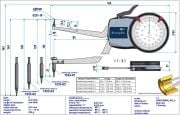 Kroeplin Mekanik İç Çap Kanal Komparatörü '90-140 mm' | H2M90