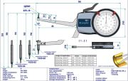 Kroeplin Mekanik İç Çap Kanal Komparatörü '130-180 mm' | H2M130