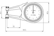 Kroeplin Mekanik Dış Çap Kanal Komparatörü '0-10 mm' | POCO 2N