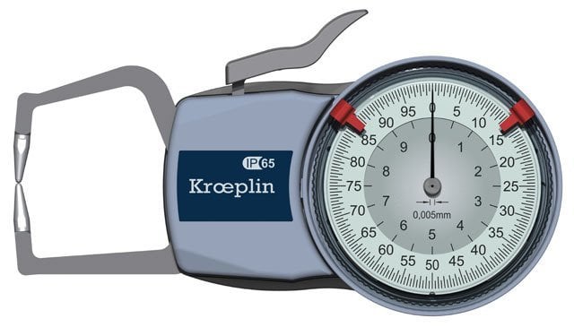 Kroeplin Mekanik Dış Çap Kanal Komparatörü '0-10 mm' | D110