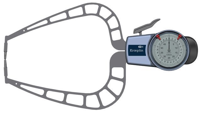 Kroeplin Mekanik Dış Çap Kanal Komparatörü 0-50 mm | D450