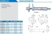 ACCUD Mekanik İç Çap Mikrometresi 5-300mm | 351 Serisi