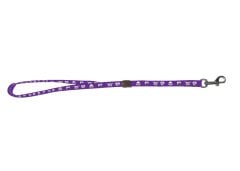 Grooming Noose with Skull Purple Nylon Noose