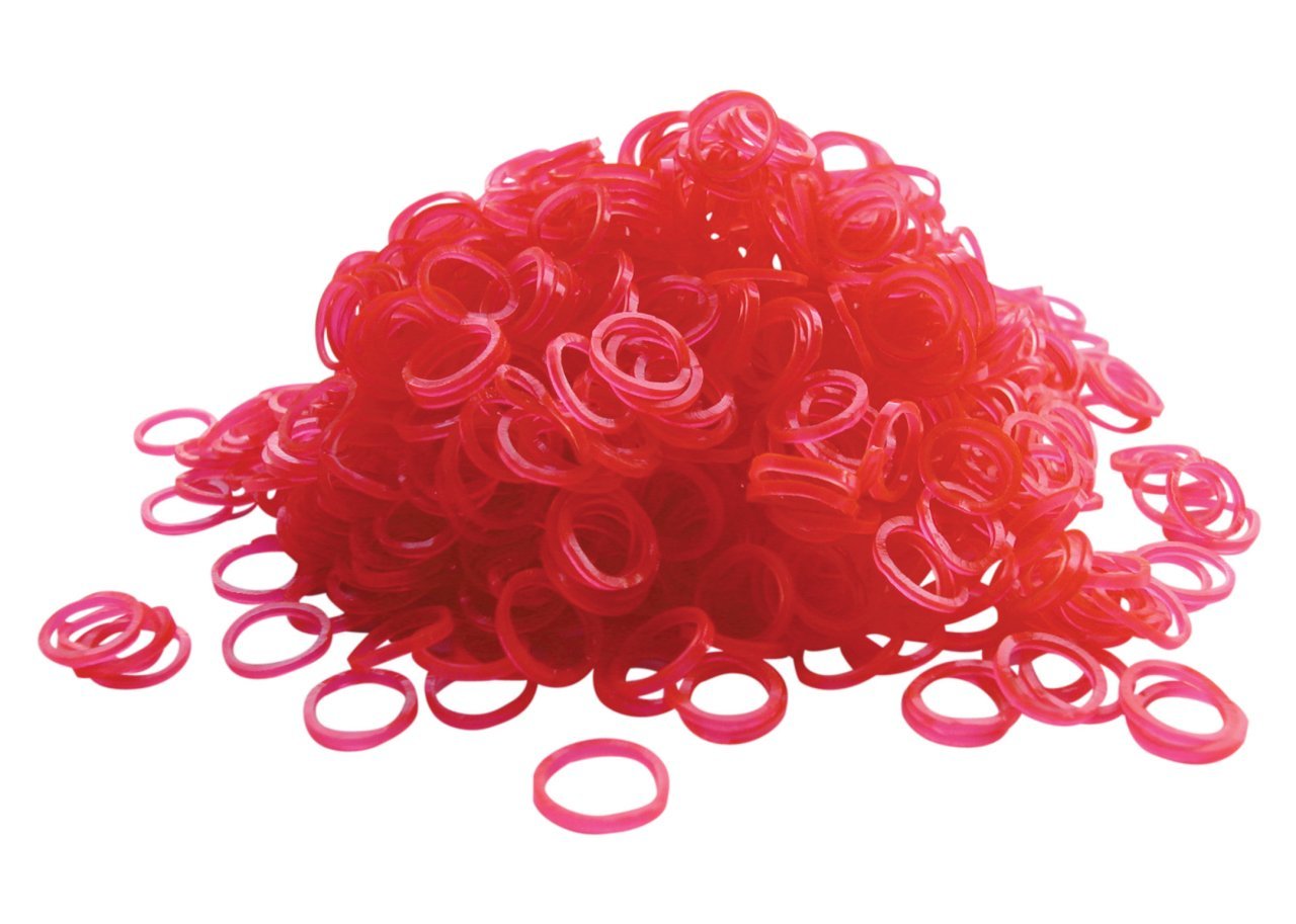 Latex Bands Pink - 1000 pcs Top Knot Bands