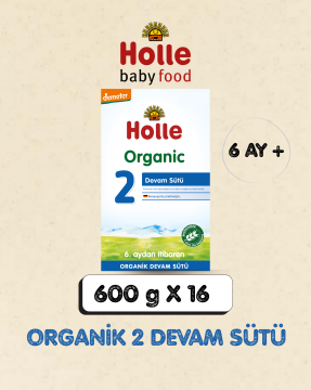 Holle Organik Devam Sütü 2 600 gr 16 Adet