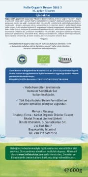 Holle Organik Devam Sütü 3 600 gr 12 Adet