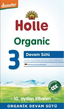 Holle Organik Devam Sütü 3 600 gr 12 Adet