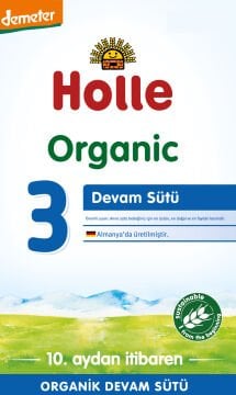 Holle Organik Devam Sütü 3 600 gr 12 Adet