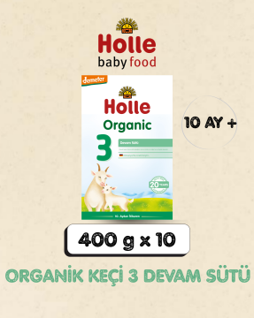 Holle Organik Keçi Devam Sütü 3 400 gr 10 Adet
