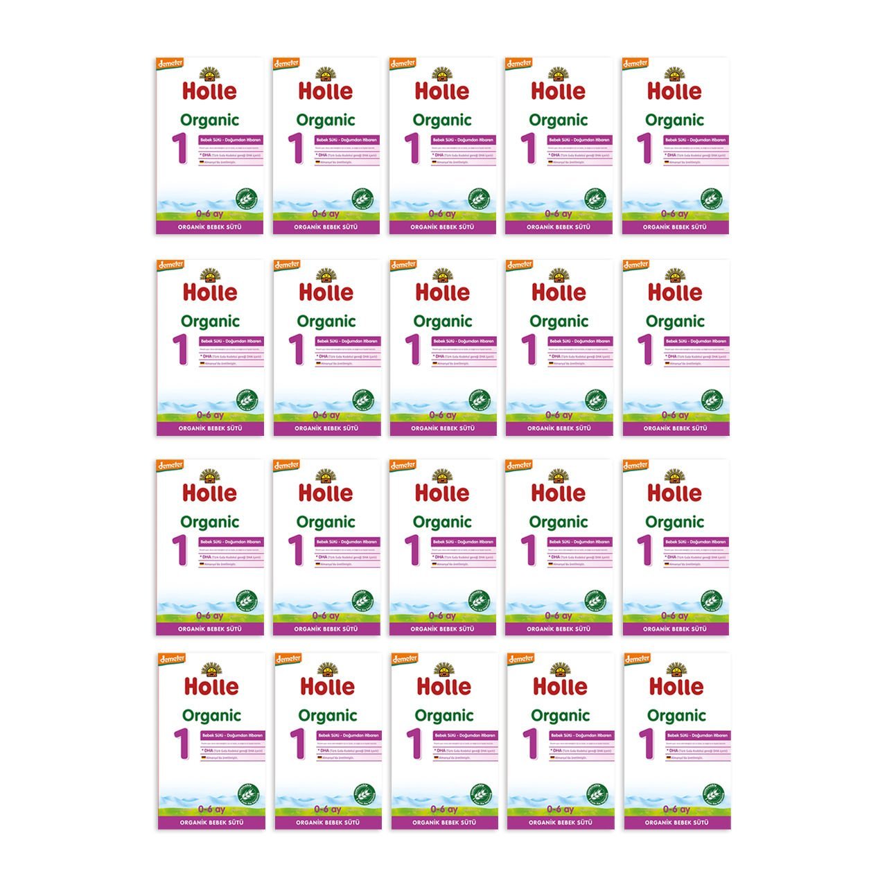 Holle Organik Bebek Sütü 1 400 gr 20 Adet