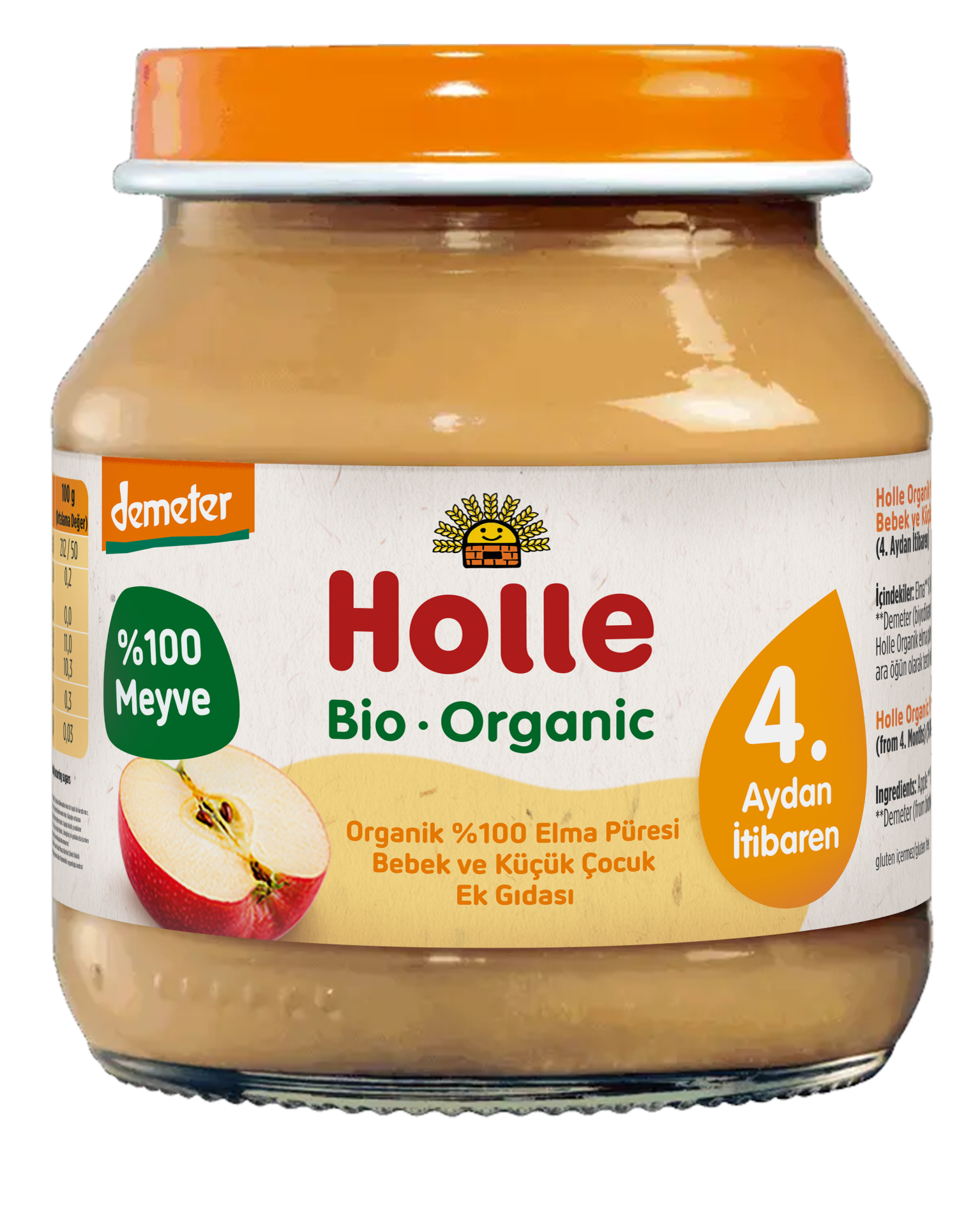Holle Organik % 100 ELMA PÜRESİ