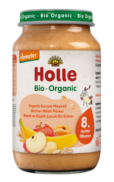 HOLLE ORGANİK KARIŞIK MEYVELİ BİRCHER MÜSLİ PÜRESİ