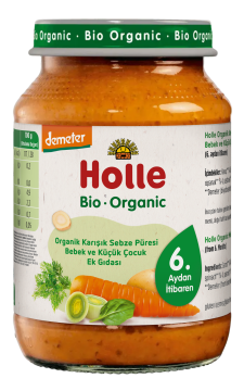 HOLLE ORGANİK KARIŞIK SEBZE PÜRESİ