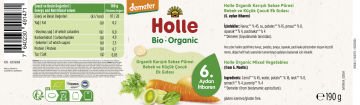 HOLLE ORGANİK KARIŞIK SEBZE PÜRESİ