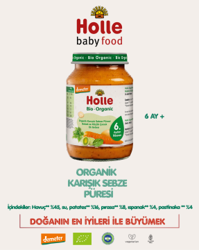 HOLLE ORGANİK KARIŞIK SEBZE PÜRESİ