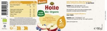 HOLLE ORGANİK ELMA, YABAN MERSİNİ PÜRESİ