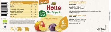 HOLLE ORGANİK ELMA, ERİK PÜRESİ