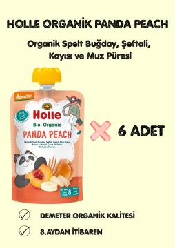 HOLLE ORGANİK PANDA PEACH 6'LI