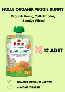 HOLLE ORGANİK VEGGİE BUNNY 12'Lİ