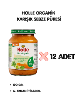 HOLLE ORGANİK KARIŞIK SEBZE 12'Lİ PAKET