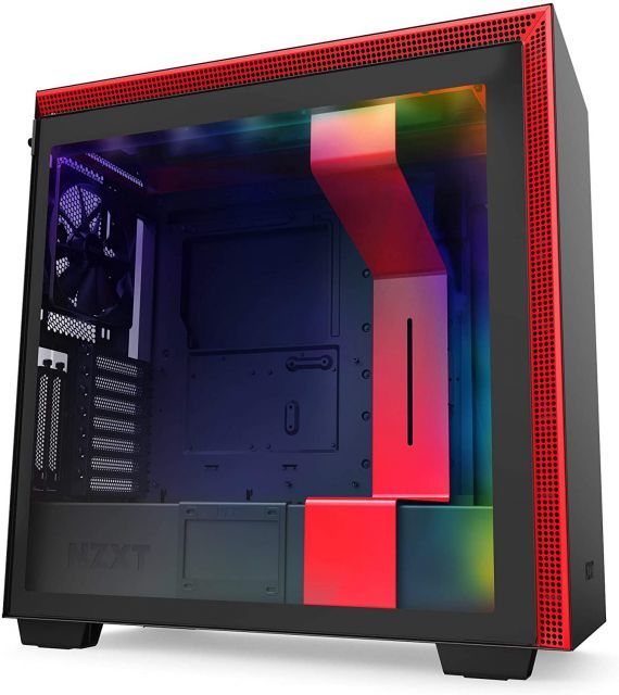 CA-H710I-BR H710i Mid Tower Black/Red Chassis with Smart Device 2? 3x120? 1x140mm