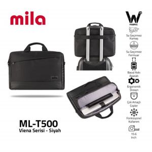 ML-T500 Mila ML-T500 Viena Serisi 15.6'' Su Geçirmez Kumaş Laptop Notebook Taşıma