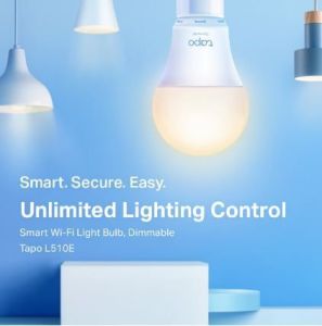 TAPO-L510E-2P Tapo Smart Wi-Fi Light Bulb Dimmable 2-Pack