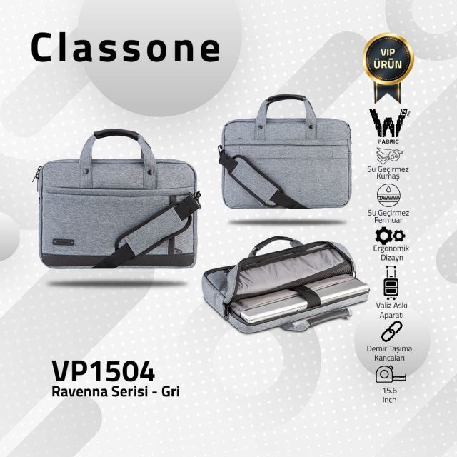 VP1504 VP1504 Classone Ravenna 15.6'' Çanta -Gri