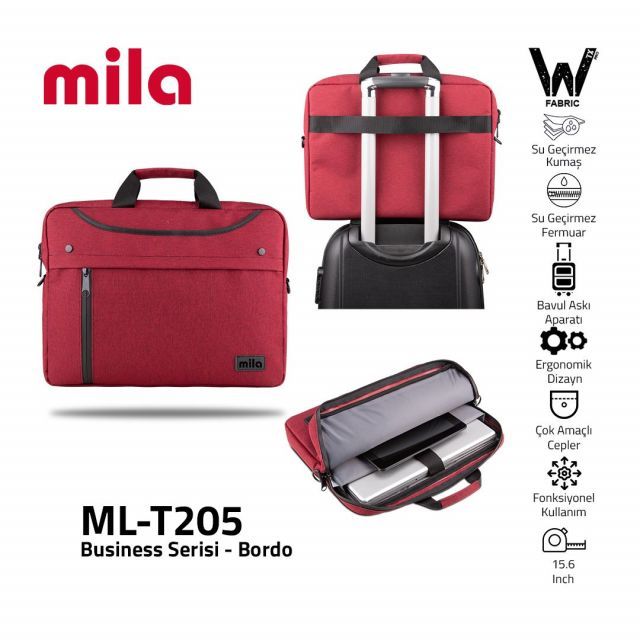 ML-T205 Mila T205 Business serisi 15.6 inch uyumlu Macbook Laptop Notebook 