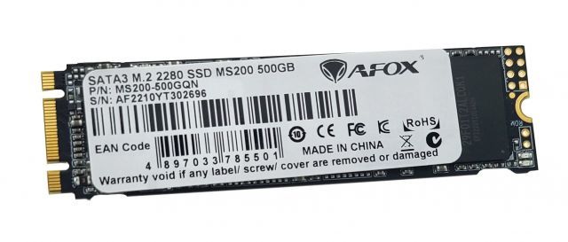 MS200-500GQN SSD 500GB M.2 2280 SATA3 3D QLC