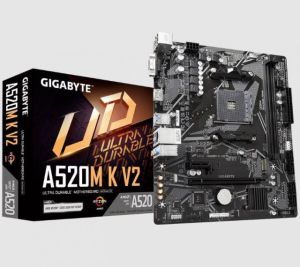 A520M-K-V2 AMD A520 Ultra Dayanıklı Anakart PCIe 3.0 x4 M.2 Akıllı Fan 5