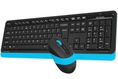 FG1010-MAVI A4 TECH FG1010 Mavi Kablosuz SET (QTürkçe Multimedya Klavye+Optik Mouse)