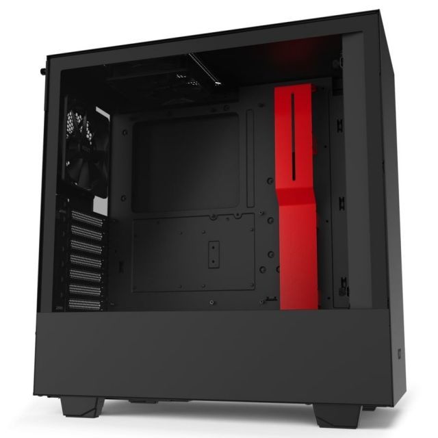 CA-H510B-BR H510 Compact Mid Tower Black/Red Chassis with 2x 120mm Aer F Case Fans