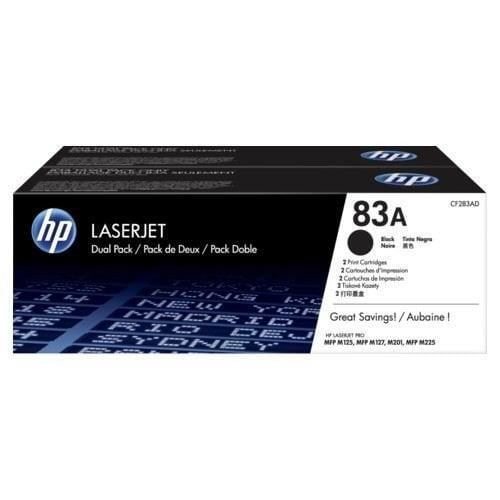 CF283AF No 83A 2'li Paket Siyah 1500 Sayfa Lazer Toner