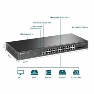 TL-SG3428X 48  JetStream 24-Port Gigabit L2+ Manage