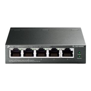 TL-SG105PE 5-Port Gigabit Easy Smart Switch with 4-Port PoE+