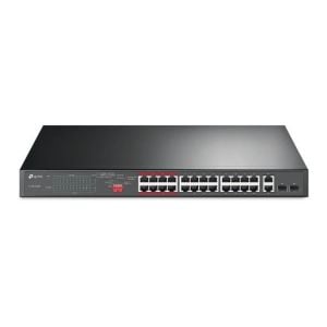 TL-SL1226P 24-Port 10/100Mbps + 2-Port Gigabit Unmanaged PoE+ Switch