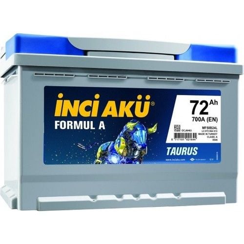 İnci Formul A Taurus 12 V 72 Ah 700 CCA EN Akü - 2023