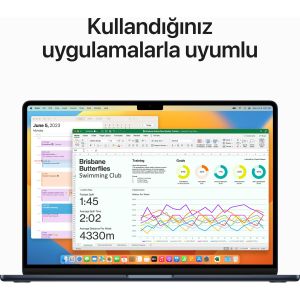 MacBook Air M2 8 GB 256 GB SSD 15.3'' MQKW3TU/A Gece Yarısı