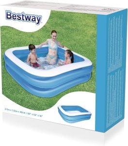 Bestway 12819 211x132x46 cm Jumbo Dikdörtgen Şişme Havuz