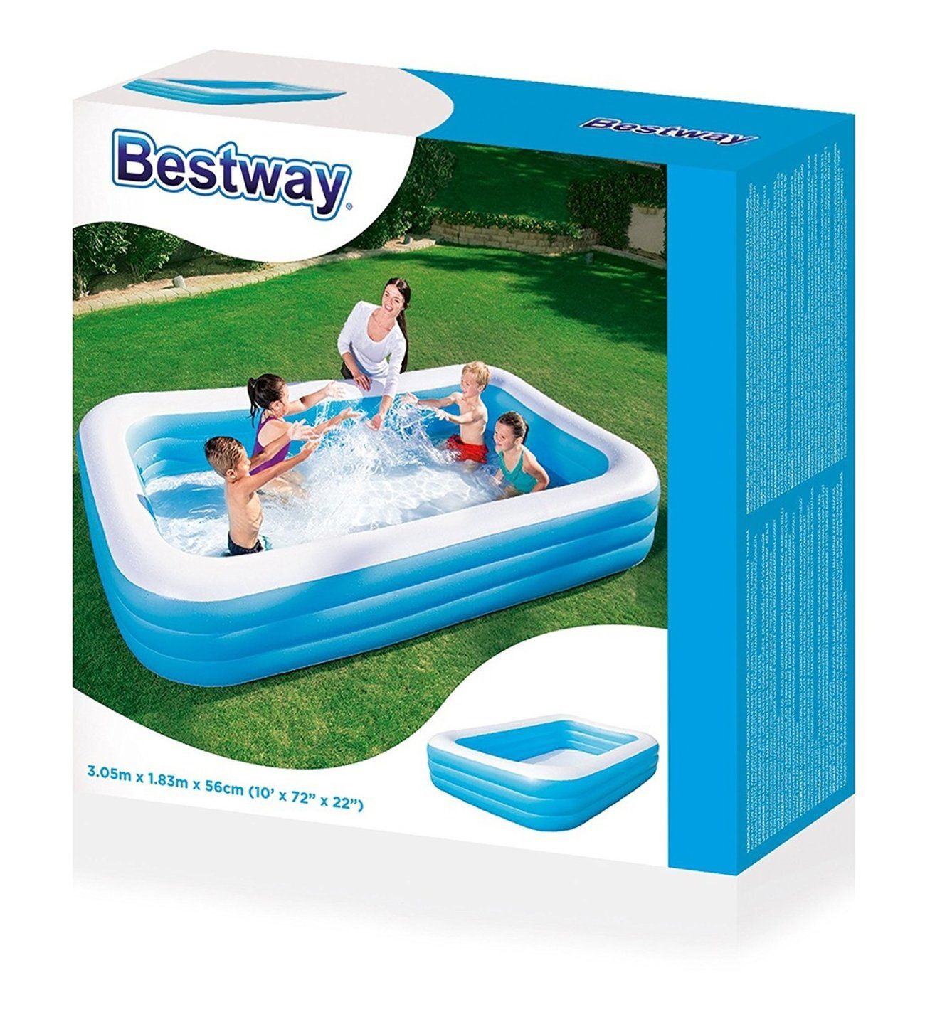 Bestway 54009 305x183x56 cm Jumbo Dikdörtgen Şişme Havuz