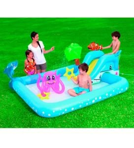 Bestway 53052 239x206 cm Kaydıraklı Fıskiyeli Çocuk Havuzu