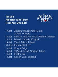 Alba Star TTS004 Tam Takım Hobi Kıyı Olta Seti