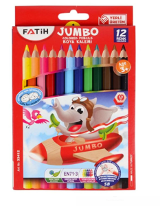 Fatih Tam Boy 12'li Jumbo Kuru Boya Seti