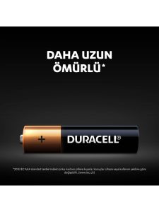 Duracell LR03/MN2400 8'li Alkalin AAA İnce Kalem Pil