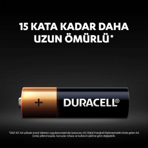 Duracell LR6/MN1500 4'lü Alkalin AA Kalem Pil