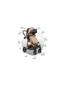 Joell Truva 1712 Gold-Kahverengi Travel Sistem Bebek Arabası