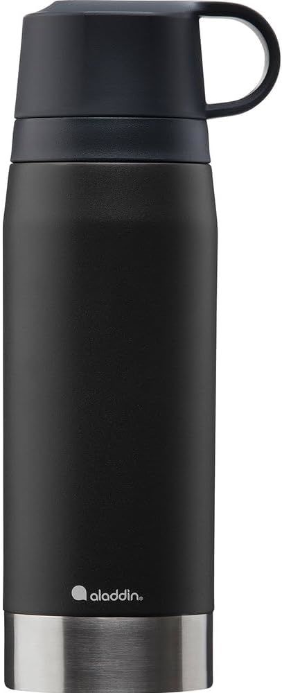 Aladdin Citypark Thermavac Siyah 1.1 lt Çift Bardaklı Termos