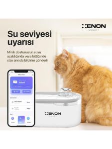 Xenon Smart Akıllı Wifi Destekli Kedi Su Pınarı